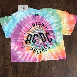 Vintage AC/DC crop top